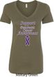Support Pancreatic Cancer Awareness Ladies V-Neck