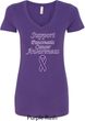 Support Pancreatic Cancer Awareness Ladies V-Neck