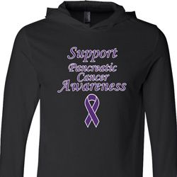 Support Pancreatic Cancer Awareness Lightweight Hoodie