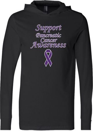 Support Pancreatic Cancer Awareness Lightweight Hoodie