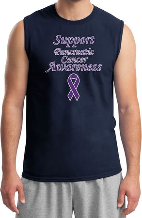 Support Pancreatic Cancer Awareness Muscle Shirt