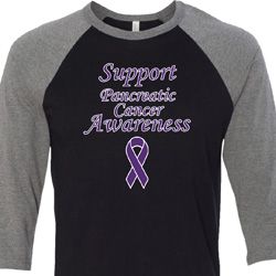 Support Pancreatic Cancer Awareness Raglan Shirt