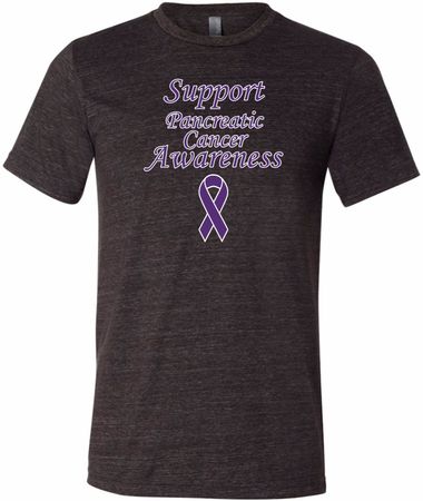 Support Pancreatic Cancer Awareness Tri Blend Tee