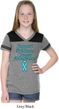 Support Prostate Cancer Awareness Girls Football Tee