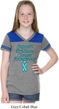Support Prostate Cancer Awareness Girls Football Tee