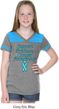 Support Prostate Cancer Awareness Girls Football Tee