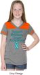 Support Prostate Cancer Awareness Girls Football Tee