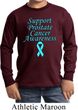 Support Prostate Cancer Awareness Kids Long Sleeve