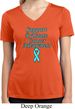 Support Prostate Cancer Awareness Ladies Dry Wicking V-neck