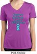 Support Prostate Cancer Awareness Ladies Dry Wicking V-neck