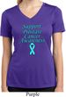 Support Prostate Cancer Awareness Ladies Dry Wicking V-neck