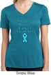 Support Prostate Cancer Awareness Ladies Dry Wicking V-neck