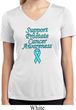 Support Prostate Cancer Awareness Ladies Dry Wicking V-neck