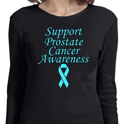 Support Prostate Cancer Awareness Ladies Long Sleeve Support Prostate Cancer Awareness Ladies Long Sleeve
