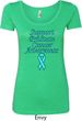 Support Prostate Cancer Awareness Ladies Scoop Neck