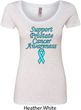 Support Prostate Cancer Awareness Ladies Scoop Neck