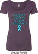Support Prostate Cancer Awareness Ladies Scoop Neck