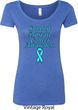 Support Prostate Cancer Awareness Ladies Scoop Neck
