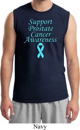 Support Prostate Cancer Awareness Muscle Shirt