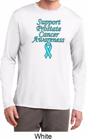 Support Prostate Cancer Dry Wicking Long Sleeve