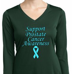 Support Prostate Cancer Ladies Dry Wicking Long Sleeve Support Prostate Cancer Ladies Dry Wicking Long Sleeve