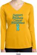 Support Prostate Cancer Ladies Dry Wicking Long Sleeve