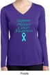 Support Prostate Cancer Ladies Dry Wicking Long Sleeve