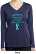 Support Prostate Cancer Ladies Dry Wicking Long Sleeve