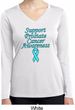 Support Prostate Cancer Ladies Dry Wicking Long Sleeve