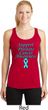 Support Prostate Cancer Ladies Dry Wicking Racerback
