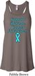 Support Prostate Cancer Ladies Flowy Racerback