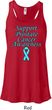Support Prostate Cancer Ladies Flowy Racerback