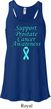 Support Prostate Cancer Ladies Flowy Racerback