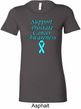Support Prostate Cancer Ladies Longer Length Shirt
