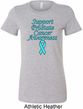 Support Prostate Cancer Ladies Longer Length Shirt