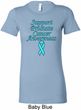Support Prostate Cancer Ladies Longer Length Shirt