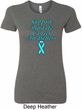 Support Prostate Cancer Ladies Longer Length Shirt