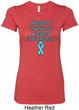 Support Prostate Cancer Ladies Longer Length Shirt