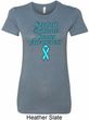 Support Prostate Cancer Ladies Longer Length Shirt
