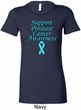 Support Prostate Cancer Ladies Longer Length Shirt