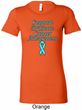 Support Prostate Cancer Ladies Longer Length Shirt