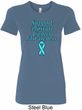 Support Prostate Cancer Ladies Longer Length Shirt