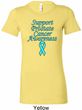 Support Prostate Cancer Ladies Longer Length Shirt