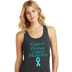 Support Prostate Cancer Ladies Racerback Support Prostate Cancer Ladies Racerback
