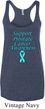 Support Prostate Cancer Ladies Tri Blend Racerback