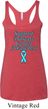 Support Prostate Cancer Ladies Tri Blend Racerback