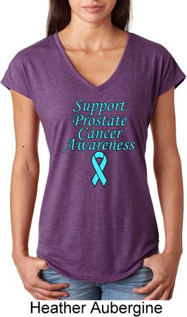 Support Prostate Cancer Ladies V-neck
