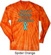 Support Prostate Cancer Long Sleeve Tie Dye Shirt