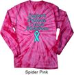 Support Prostate Cancer Long Sleeve Tie Dye Shirt