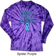 Support Prostate Cancer Long Sleeve Tie Dye Shirt